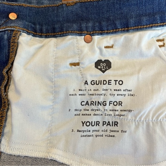 Madewell Cropped Jean Women 27 Blue Denim Skinny High Rise Stretch Distress Knee - Picture 9 of 11